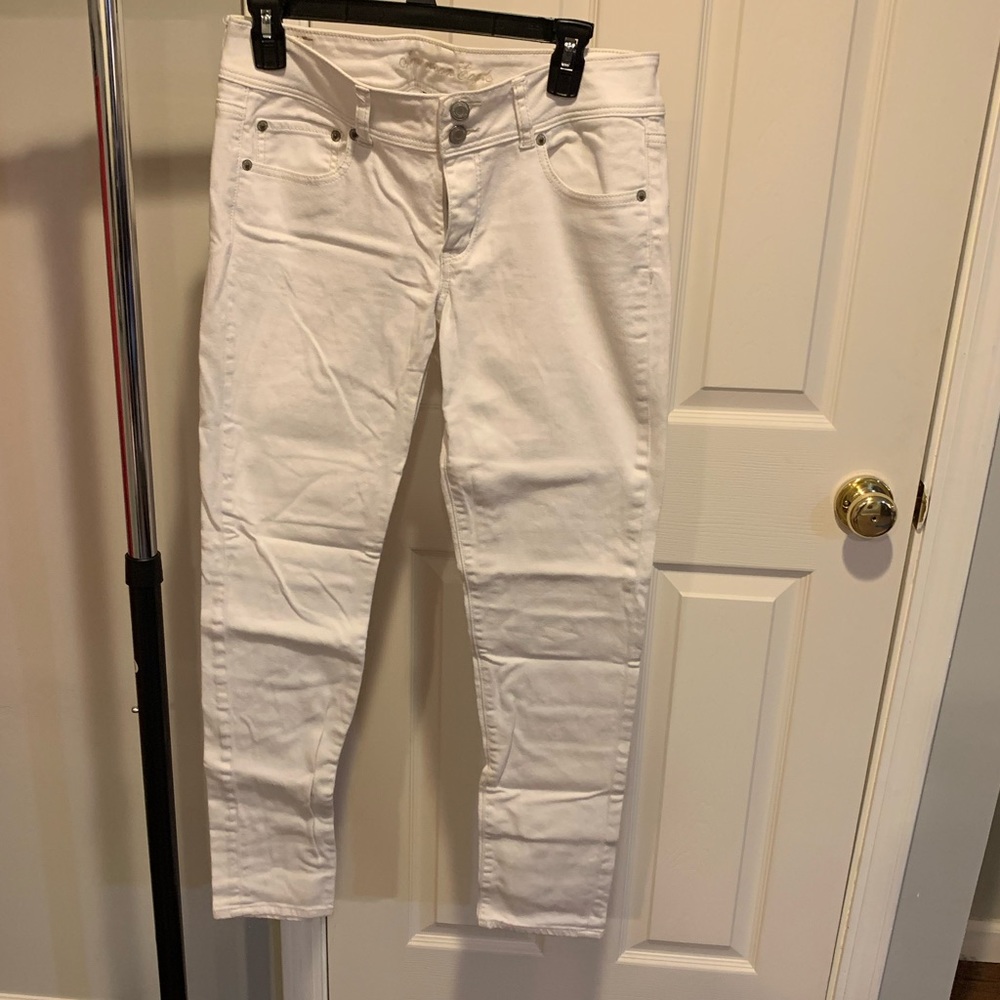 American Eagle White Skinny Jeans